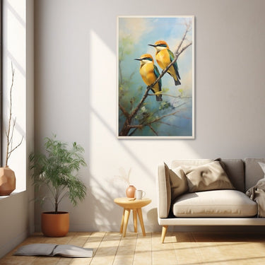 Tableau Huile Oiseaux
